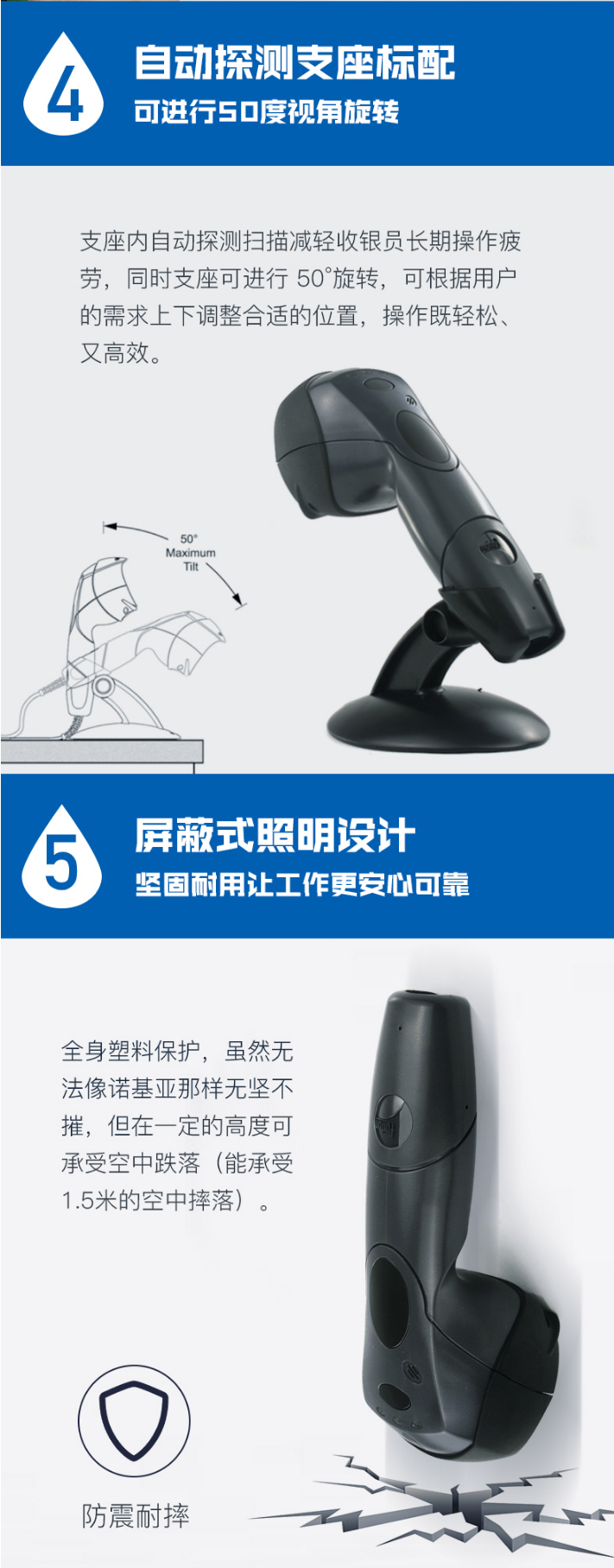 Hoenywell MS3780 扫描枪配备自动探测底座及屏蔽式照明技术 Hoenywell MS3780 扫描枪配备自动探测底座及屏蔽式照明技术